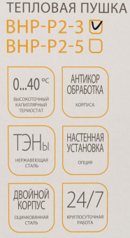 Тепловая пушка электрическая Ballu Prorab 2 BHP-P2-3 желтый/черный - купить недорого с доставкой в интернет-магазине