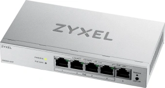 Коммутатор Zyxel GS1200-5HPV3-EU0101F (L2) 5x1Гбит/с 4PoE+ 68W управляемый - купить недорого с доставкой в интернет-магазине