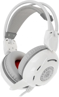 Наушники с микрофоном A4Tech Bloody G300 белый/серый 1.8м мониторные оголовье (G300 WHITE+GREY) - купить недорого с доставкой в интернет-магазине