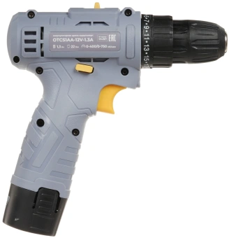 Дрель-шуруповерт Ovk Tools OTCS1AA-12V-1.3A 12Вт аккум. патрон:быстрозажимной - купить недорого с доставкой в интернет-магазине