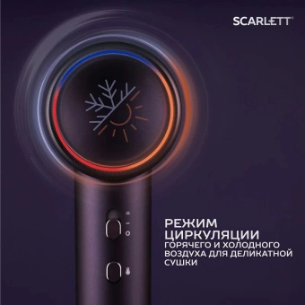 Фен Scarlett SC-HD70I43 1600Вт синий - купить недорого с доставкой в интернет-магазине