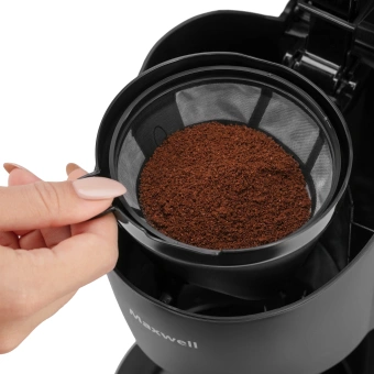 Кофеварка капельная Maxwell MW-1657 BK 600Вт черный - купить недорого с доставкой в интернет-магазине