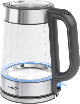 Чайник электрический Candy CK-303 1.8л. 2200Вт графит корпус: Металл/стекло/пластик - купить недорого с доставкой в интернет-магазине