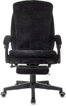 Кресло руководителя Бюрократ T-9950MSG-F Fabric черный Light-20 крестов. пластик подст.для ног - купить недорого с доставкой в интернет-магазине