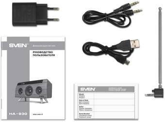Колонка порт. Sven АС HA-930 дерево/черный 30W 1.0 BT/3.5Jack/USB 2200mAh - купить недорого с доставкой в интернет-магазине