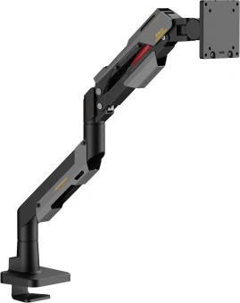 Кронштейн для мониторов Ultramounts UM743BG черный/серый 24"-57" макс.30кг крепление к столешнице поворот и наклон - купить недорого с доставкой в интернет-магазине