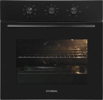 Духовой шкаф Электрический Hyundai HEO 66412 BG черный - купить недорого с доставкой в интернет-магазине