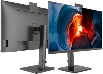 Монитор NPC 27" MF2712-B черный IPS LED 4ms 16:9 HDMI M/M Cam матовая HAS Piv 1000:1 300cd 178гр/178гр 1920x1080 100Hz G-Sync FreeSync VGA DP FHD USB 7.9кг - купить недорого с доставкой в интернет-магазине