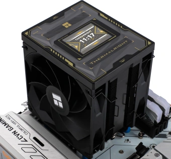 Устройство охлаждения(кулер) Thermalright Burst Assassin Vision 120 Soc-AM5/AM4/1200/1700/1851 черный 4-pin 25.6dB Al+Cu LCD Ret (BA120-VISION-BL) - купить недорого с доставкой в интернет-магазине