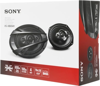 Колонки автомобильные Sony XS-XB6941 650Вт 89дБ 4Ом 16x23см (6x9дюйм) (ком.:2кол.) коаксиальные четырехполосные - купить недорого с доставкой в интернет-магазине