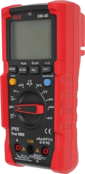 Мультиметр RGK DM-40 цифровой красный/черный (776431) - купить недорого с доставкой в интернет-магазине