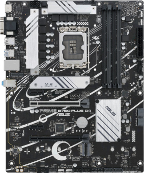 Материнская плата Asus PRIME B760-PLUS D4 Soc-1700 Intel B760 4xDDR4 ATX AC`97 8ch(7.1) 2.5Gg RAID+VGA+HDMI+DP - купить недорого с доставкой в интернет-магазине