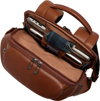 Рюкзак мужской Piquadro Victor CA7182W143/CU табачный натур.кожа - купить недорого с доставкой в интернет-магазине