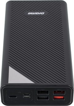 Мобильный аккумулятор Digma DGP-30000-4U 30000mAh QC4.0/PD3.0 22.5W 3A 4xUSB-A/USB-C черный (DGP-30000-4U-B) - купить недорого с доставкой в интернет-магазине