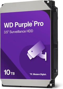 Жесткий диск WD SATA-III 10TB WD102PURP Surveillance Purple Pro (7200rpm) 256Mb 3.5" - купить недорого с доставкой в интернет-магазине