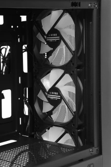 Корпус Accord ACC-ZCU1B черный без БП mATX 5x120mm 2xUSB3.0 1xUSB3.1 audio bott PSU - купить недорого с доставкой в интернет-магазине