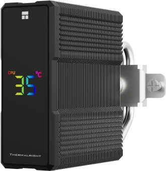 Устройство охлаждения(кулер) Thermalright Assassin X 120 R Digital ARGB Soc-AM5/AM4/1200/1700/1851 черный 4-pin 25.6dB Al+Cu LCD Ret (AX120-R-DIGITAL-BL-ARGB) - купить недорого с доставкой в интернет-магазине