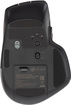 Мышь Оклик 503MW черный оптическая 2400dpi silent беспров. BT/Radio USB для ноутбука 6but (1885274) - купить недорого с доставкой в интернет-магазине