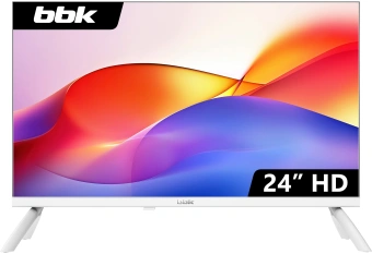 Телевизор LED BBK 24" 24LEM-1042/TS2C (W) белый HD 60Hz DVB-T2 DVB-C DVB-S2 USB (RUS) - купить недорого с доставкой в интернет-магазине