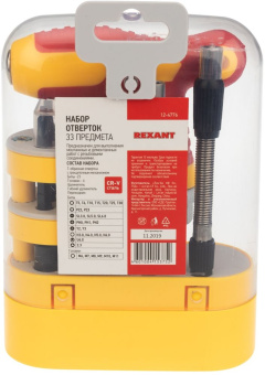 Набор отверток Rexant 12-4776 в компл.:33 предмета - купить недорого с доставкой в интернет-магазине