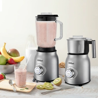 Блендер стационарный Kitfort КТ-3079 800Вт нержавеющая сталь - купить недорого с доставкой в интернет-магазине