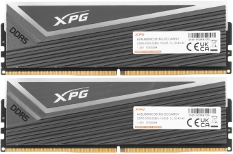 Память DDR5 2x16GB 6000MHz A-Data AX5U6000C3016G-DCCARGY XPG Caster RGB RTL Gaming PC5-48000 CL30 DIMM ECC 288-pin 1.35В kit single rank с радиатором Ret - купить недорого с доставкой в интернет-магазине