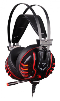 Наушники с микрофоном A4Tech Bloody M615 черный 2.2м мониторные оголовье (M615 B/R) - купить недорого с доставкой в интернет-магазине