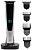 Машинка для стрижки Galaxy Line GL 4161 черный 5Вт (насадок в компл:4шт)
