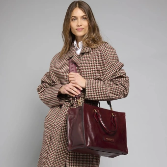 Сумка женская The Bridge Ida 04101501/YF бордовая натур.кожа - купить недорого с доставкой в интернет-магазине