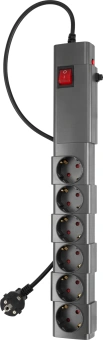 Сетевой фильтр Buro 600SPro-16-3-G 3м (6 розеток) графитовый (коробка) - купить недорого с доставкой в интернет-магазине