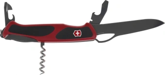 Нож перочинный Victorinox RangerGrip 61 (0.9553.MC) 130мм 11функц. красный/черный карт.коробка - купить недорого с доставкой в интернет-магазине