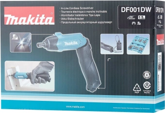 Отвертка аккум. Makita DF001DW аккум. патрон:шестигранник 6.35 мм (1/4) (кейс в комплекте) - купить недорого с доставкой в интернет-магазине