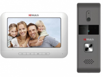 Видеодомофон HiWatch DS-D100K серебристый - купить недорого с доставкой в интернет-магазине