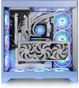 Корпус Thermaltake CTE E600MX Hydrangea синий без БП E-ATX 11x120mm 4x140mm 2xUSB3.0 audio bott PSU - купить недорого с доставкой в интернет-магазине
