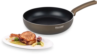 Сковорода Rondell Absolute RDA-1249 круглая 28см покрытие: Xylan Plus ручка несъемная (без крышки) коричневый - купить недорого с доставкой в интернет-магазине