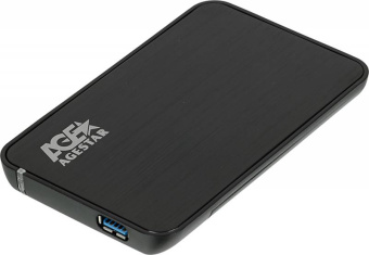 Внешний корпус для HDD/SSD AgeStar 3UB2A8-6G SATA I/II/III пластик/алюминий черный 2.5" - купить недорого с доставкой в интернет-магазине