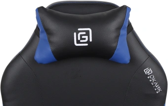 Кресло игровое Оклик Spirit черный/синий сиденье черный/синий искусственная кожа с подголов. крестов. пластик черный - купить недорого с доставкой в интернет-магазине