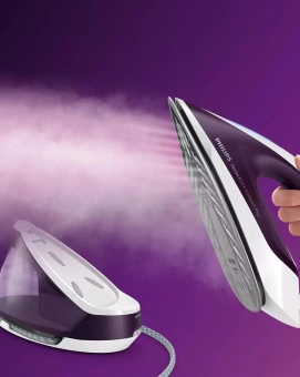 Парогенератор Philips GC7933/30 2400Вт фиолетовый/белый - купить недорого с доставкой в интернет-магазине