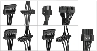 Блок питания KingPrice ATX 550W KPPSU550 (20+4pin) 120mm fan 4xSATA RTL - купить недорого с доставкой в интернет-магазине