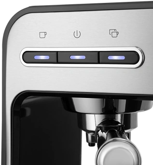 Кофеварка рожковая Kitfort КТ-7515 1450Вт серебристый - купить недорого с доставкой в интернет-магазине