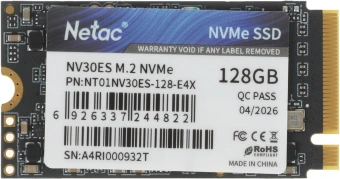 Накопитель SSD Netac PCIe 3.0 x4 128GB NT01NV30ES-128-E4X NV30ES M.2 2242 - купить недорого с доставкой в интернет-магазине