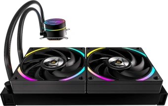 Система водяного охлаждения Formula Oasis L240 ARGB Soc-AM5/AM4/1200/2066/1700/1851 черный 4-pin Al+Cu 310W Ret (OASIS L240 ARGB BK) - купить недорого с доставкой в интернет-магазине