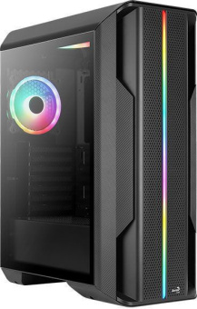 Корпус Aerocool Splinter Duo-G-BK-v1 черный без БП ATX 5x120mm 2x140mm 2xUSB3.0 audio bott PSU - купить недорого с доставкой в интернет-магазине