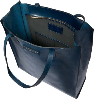 Сумка шоппер The Bridge Mirra 04130401/YH темно-синяя натур.кожа - купить недорого с доставкой в интернет-магазине