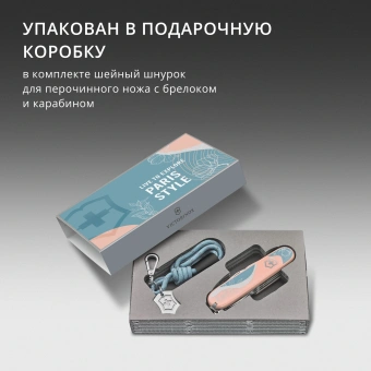 Нож перочинный Victorinox Companion Paris Style (1.3909.E221) 91мм 16функц. розовый подар.коробка в комплекте: шнурок на шею - купить недорого с доставкой в интернет-магазине
