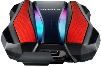 Жесткий диск A-Data USB3.0 1TB AHD770G-1TU32G1-CRD HD770G 2.5" красный - купить недорого с доставкой в интернет-магазине