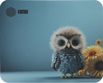 Коврик для мыши Cactus Owl blue 220x180x2мм (CS-MPC-P07XS) - купить недорого с доставкой в интернет-магазине
