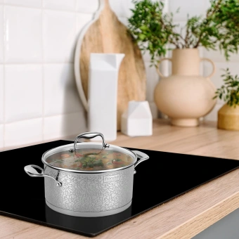 Кастрюля Rondell Vintage RDS-344 5л. d=24см (с крышкой) стальной - купить недорого с доставкой в интернет-магазине