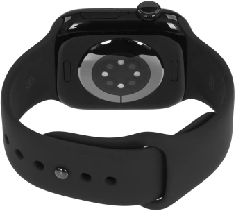 Смарт-часы Apple Watch Series 11 A3331 42мм OLED корп.черный Sport Band рем.черный разм.брасл.:M/L (MEQU4LW/A) - купить недорого с доставкой в интернет-магазине