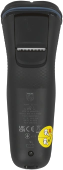 Бритва роторная Philips Series 3000 S3144/00 реж.эл.:3 питан.:аккум. черный/синий - купить недорого с доставкой в интернет-магазине